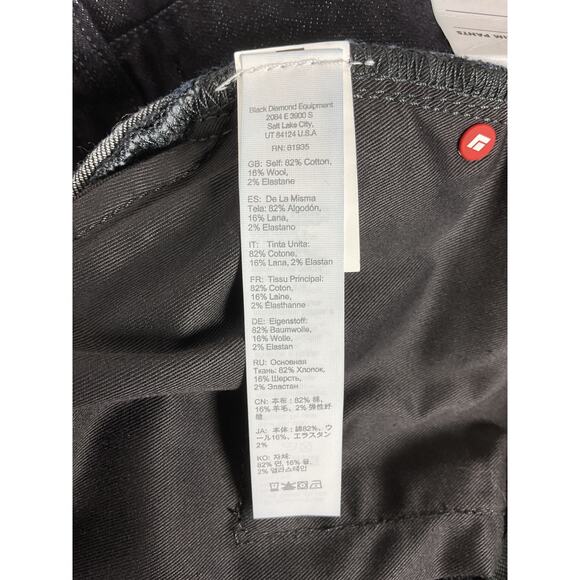 Black Diamond Women's Mission Wool Denim Pants in Black Size 2 NWT - Picture 12 of 12